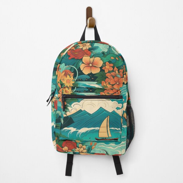 Item preview, Vintage Hawaii Boat Travel Inspired Pattern designed and sold by EverettAtlas.