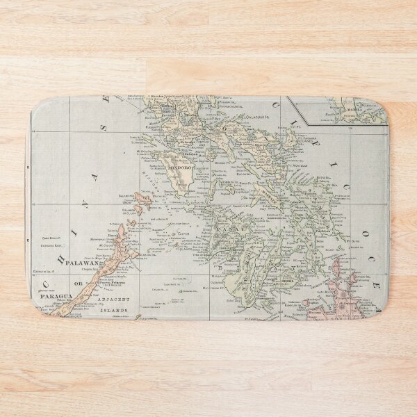 Item preview, Vintage Map of The Phillipines (1901) designed and sold by BravuraMedia.