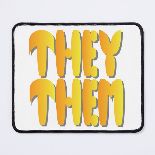 Item preview, They/Them Pronouns- Support yourself and those you love! designed and sold by Chele Martines.