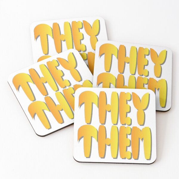 Item preview, They/Them Pronouns- Support yourself and those you love! designed and sold by Chele Martines.
