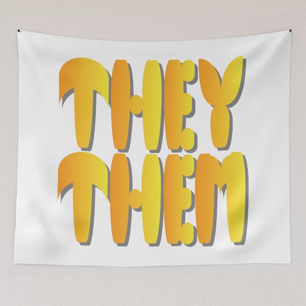 Item preview, They/Them Pronouns- Support yourself and those you love! designed and sold by Chele Martines.