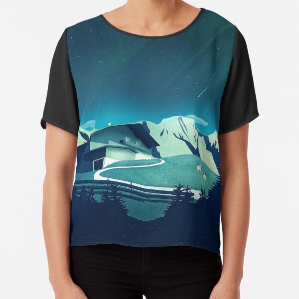 Alpine Hut Chiffon Top