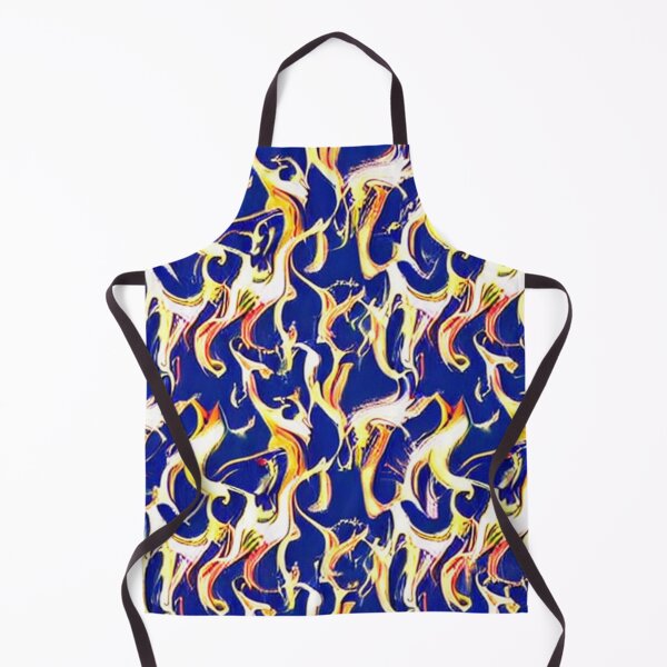Item preview, Abstract Flame pattern on Blue designed and sold by calibrit.