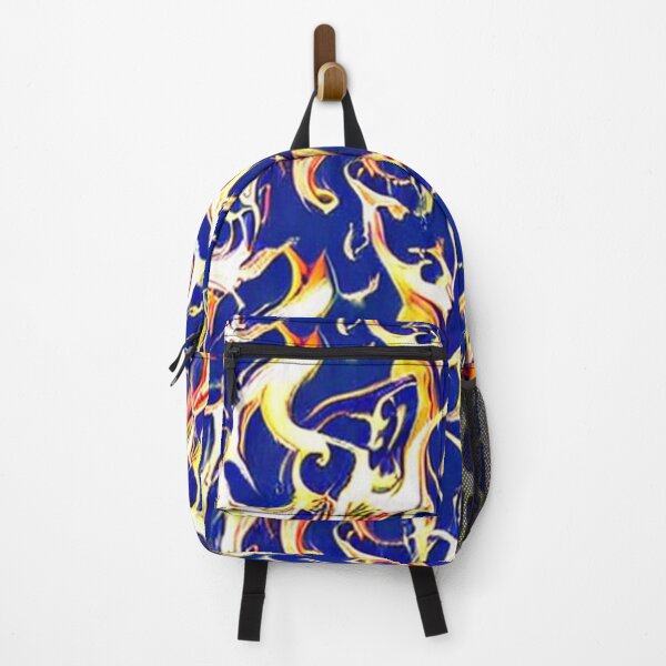 Item preview, Abstract Flame pattern on Blue designed and sold by calibrit.