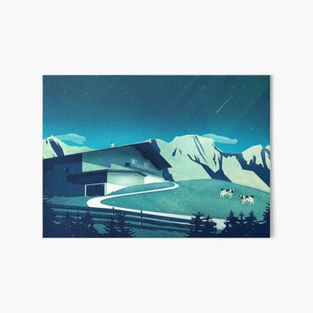 Alpine Hut Galeriedruck