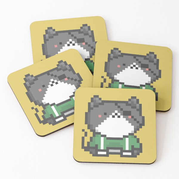 Item preview, Pixel Quiet Munchkin Tuxedo Cat 122 designed and sold by sosorimaru.