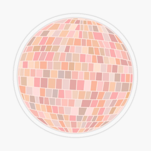 Tan Disco Ball | Sticker