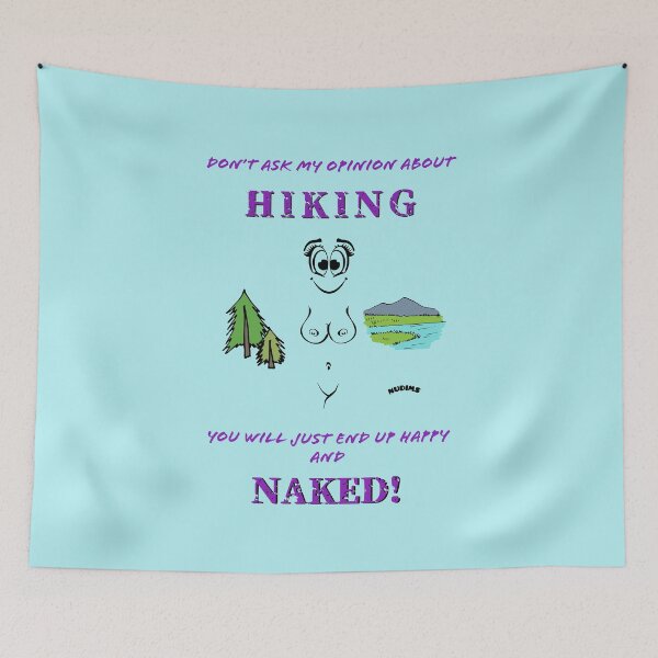 Item preview, Hiking Naked Female designed and sold by NUDIMS.