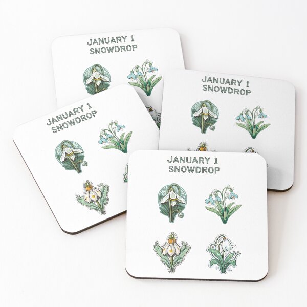 Item preview, Snow Drop Delight - Daily Flower Sticker Sheet designed and sold by InsomniaSticker.