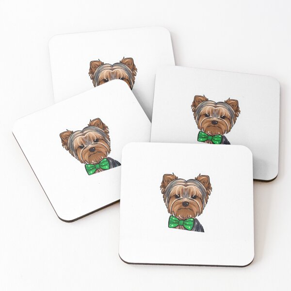 Item preview, Yorkie in a green bowtie designed and sold by timgd22.