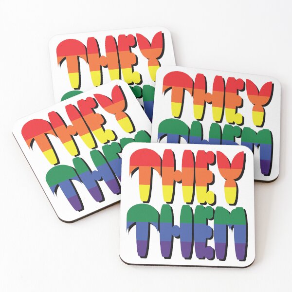 Item preview, They/Them Pronouns- Support yourself and those you love! designed and sold by Chele Martines.