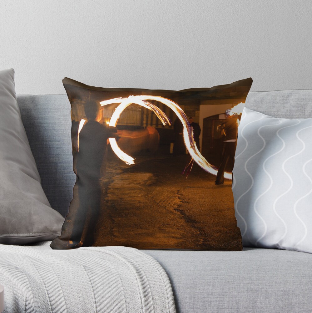 Fireplay 1 - Halloween, Derry 2012 Throw Pillow