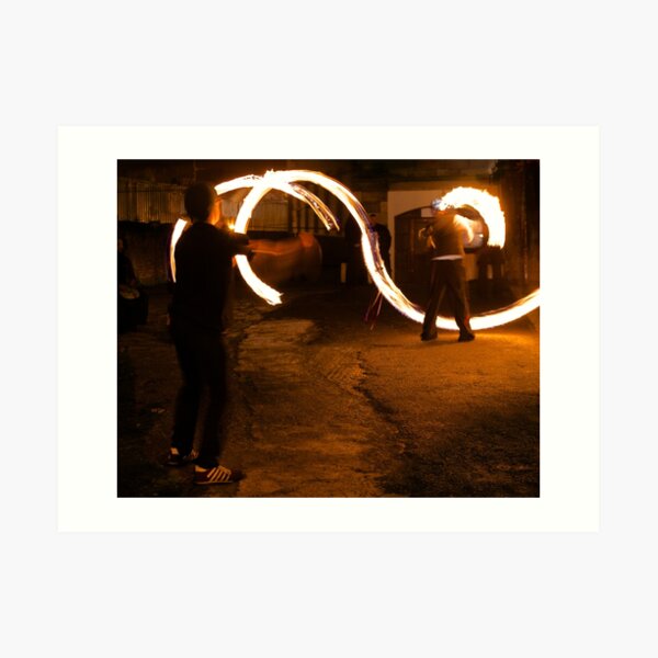 Fireplay 1 - Halloween, Derry 2012 Art Print