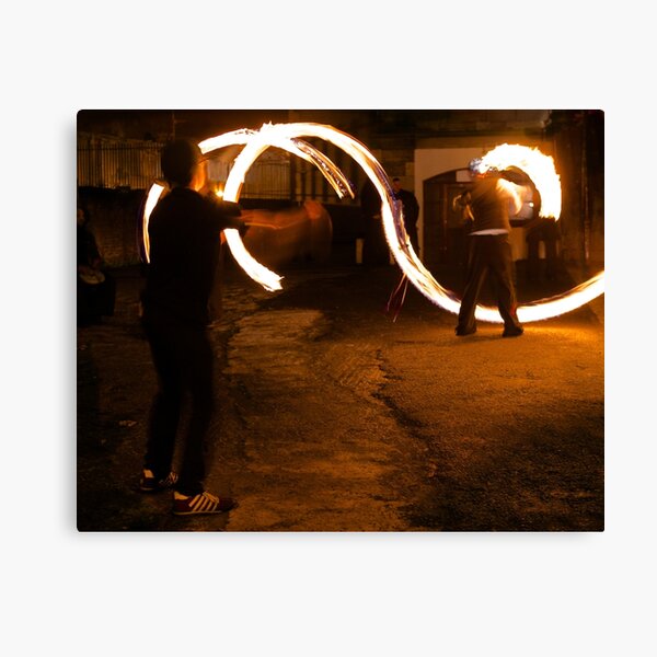 Fireplay 1 - Halloween, Derry 2012 Canvas Print