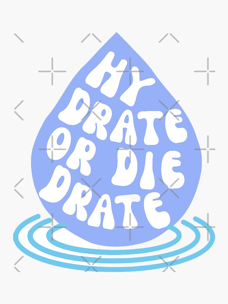 Friendly Skeleton Reminds You to Drink Water Sticker for Sale by