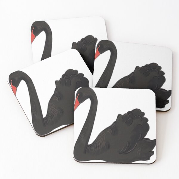 Item preview, red billed black swan bows head sadly designed and sold by GioRunolfs445.