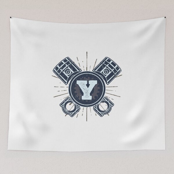 Item preview, Monogram Y Vintage CarPistons     designed and sold by simplymonogram.