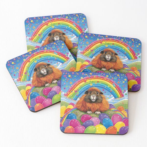Item preview, Rainbow Guinea Pigs: Bursting with Playful Delight designed and sold by luvablelifeform.