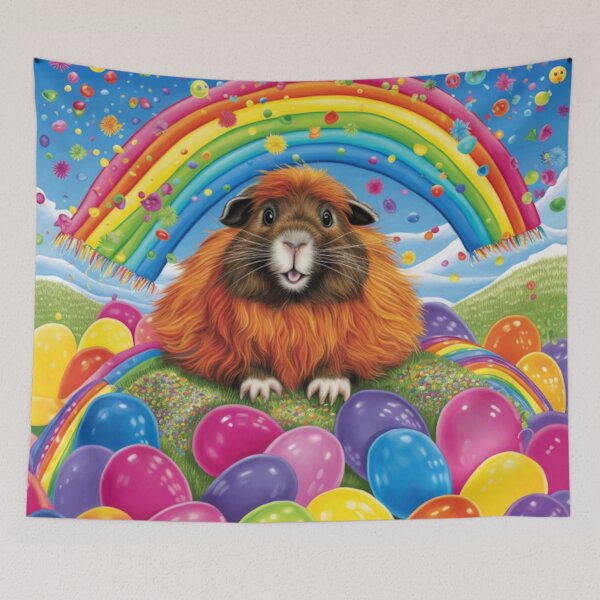 Item preview, Rainbow Guinea Pigs: Bursting with Playful Delight designed and sold by luvablelifeform.