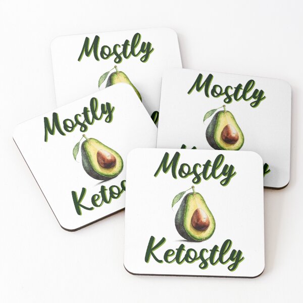 Item preview, Keto Diet Mostly Ketostly Pun designed and sold by artfulnotebook.