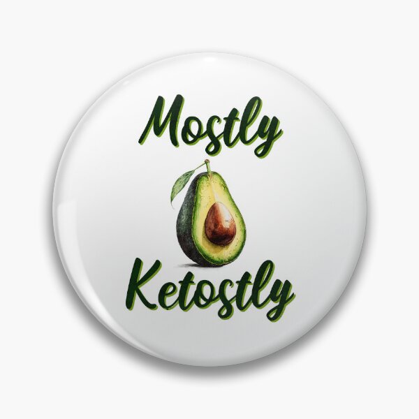 Item preview, Keto Diet Mostly Ketostly Pun designed and sold by artfulnotebook.