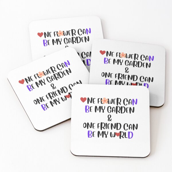 Item preview, ONE FLOWER CAN BE MY GARDEN AND ONE FRIEND CAN BE MY WORLD designed and sold by khelafbennacer.