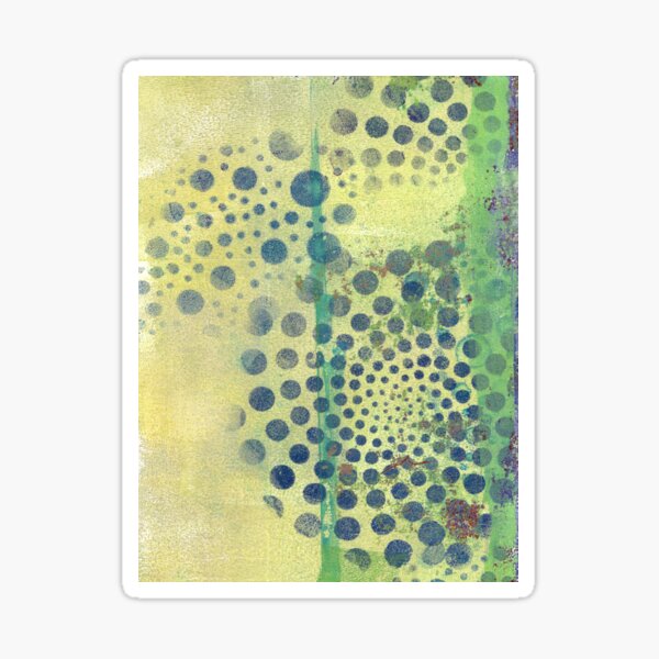 Abstract of Spiral Dots Sticker