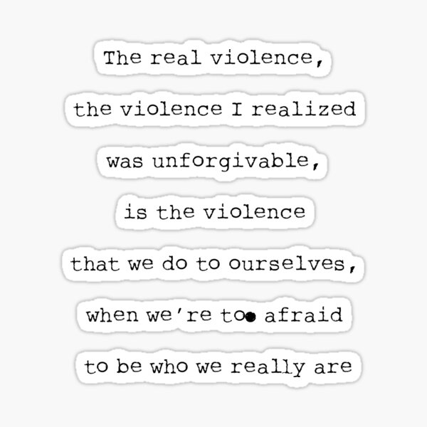 Item preview, Sense8 - The real violence QUOTE designed and sold by darklarity.