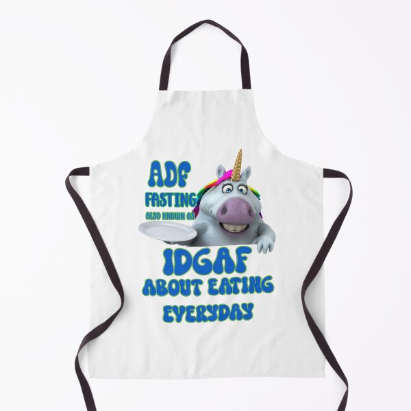 Item preview, ADF (Alternate Day Fasting) also known as IDGAF about eating everyday: funny unicorn holding an empty plate designed and sold by JoyOfHopeStore.