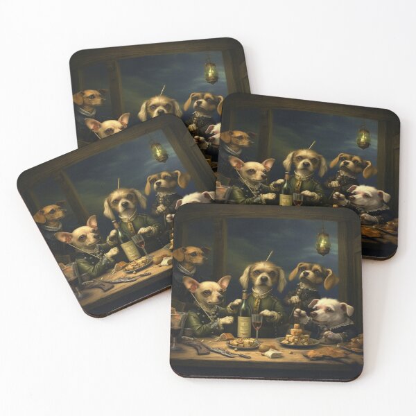 Item preview, dogs drunk surrealisme designed and sold by Oliviasharone.
