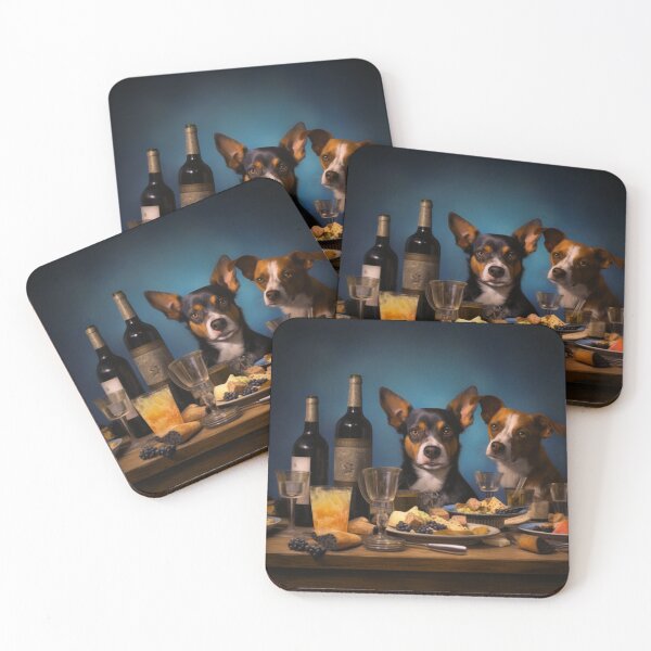 Item preview, Poster dogs drunk surrealisme designed and sold by Oliviasharone.