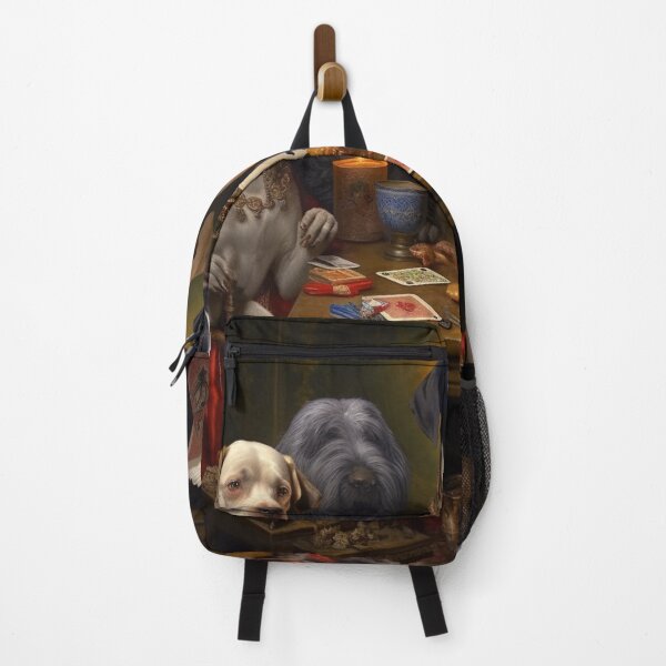 Item preview, dogs play card surrealisme painting designed and sold by Oliviasharone.