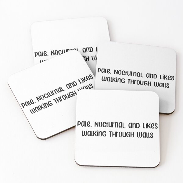 Item preview, Pale, nocturnal, and likes walking through walls designed and sold by BangsandaBeard.