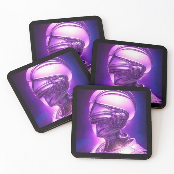 Artikelvorschau, Rosa KI-Roboter-Synthesizer-Alien entworfen und verkauft von LovelaceVisuals.