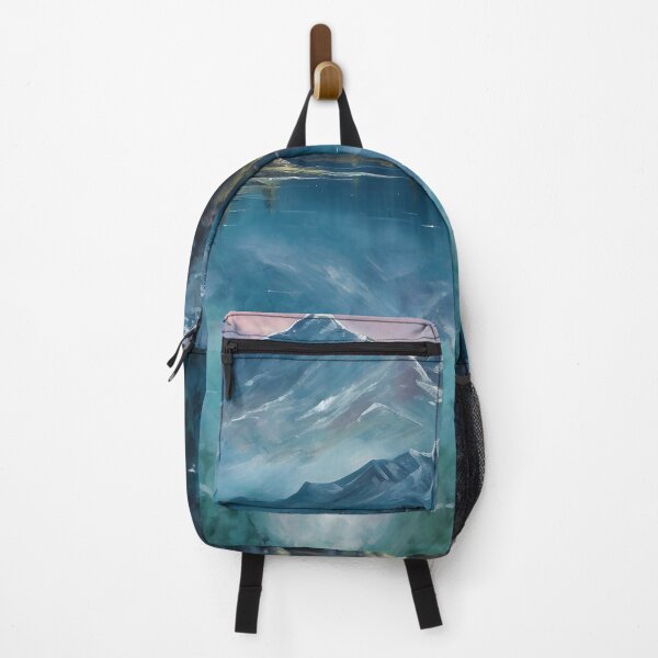 Item preview, a captivating painting of majestic mountains 2 designed and sold by Wilderness Algorithm.