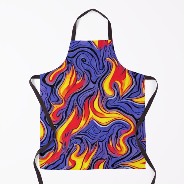 Item preview, Abstract Flame Pattern on Blue designed and sold by calibrit.