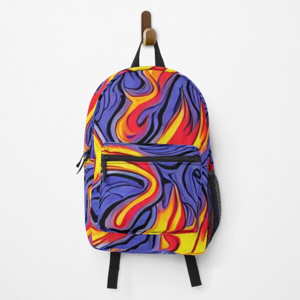 Item preview, Abstract Flame Pattern on Blue designed and sold by calibrit.