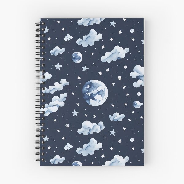 Item preview, Moon and stars pattern starry sky clouds designed and sold by Shaymalily.