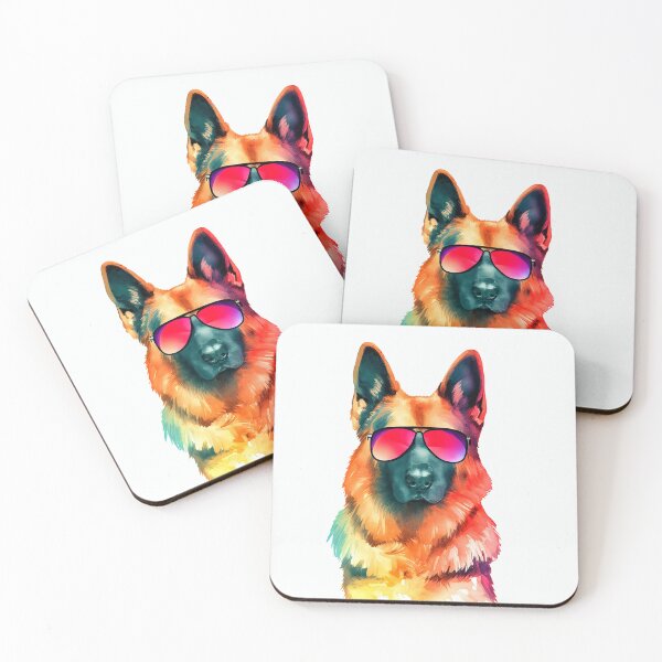Item preview, Pride German Shepherd wearing Sunglasses designed and sold by pocketart2023.