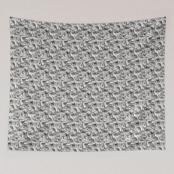 Item preview, Clay Fusion: Abstract 3D Seamless Pattern designed and sold by DreamBlazeStu.