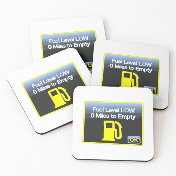 Item preview, 0 Miles to Empty Fuel Level LOW designed and sold by KristenMasnyj.