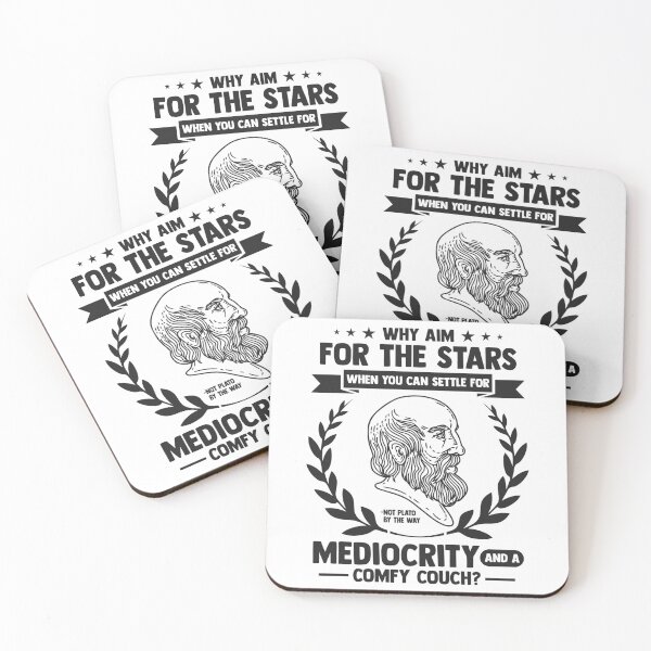 Item preview, Citas desmotivadoras de Platón - ¿Por qué apuntar a las estrellas? designed and sold by CMTees.