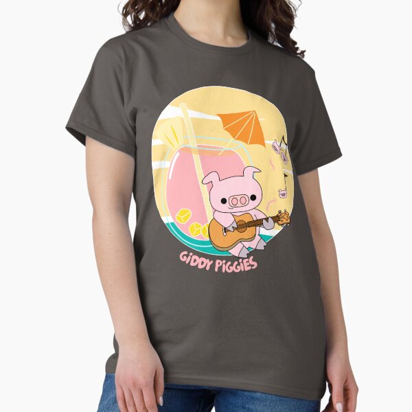 Giddy Piggies Hawaii Ukulele Classic T-Shirt