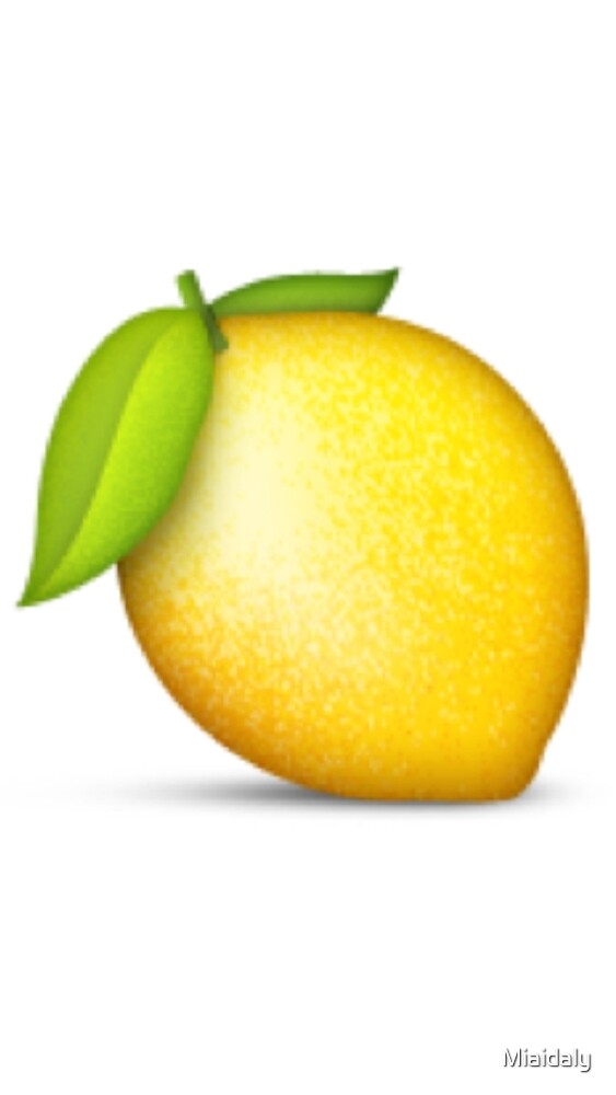"Zitrone Emoji" von Miaidaly Redbubble