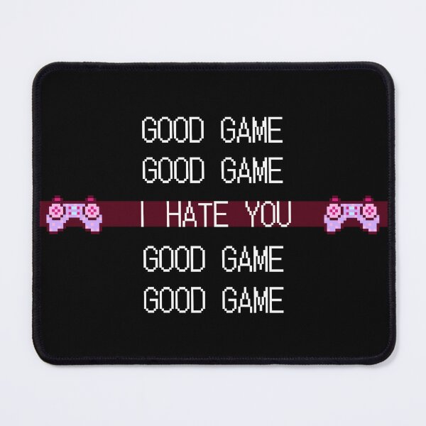 Item preview, Good Game I Hate You Retro Text Pink Controller designed and sold by Andy Hilaire.