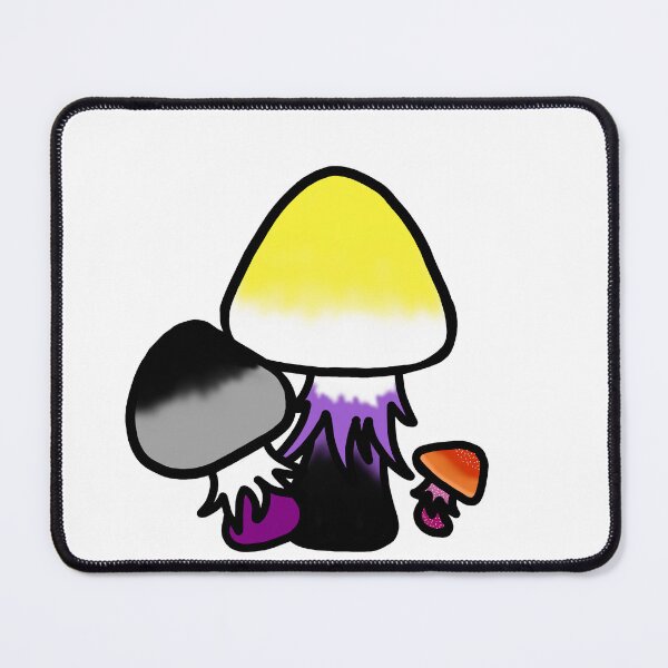 Item preview, Ace, Nonbinary, Lesbian Mushrooms designed and sold by ValentineFlames.
