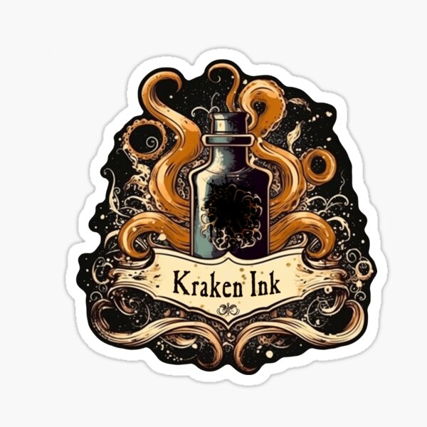 Kraken Ink Alchemy Ingredient Magic Potion Sticker
