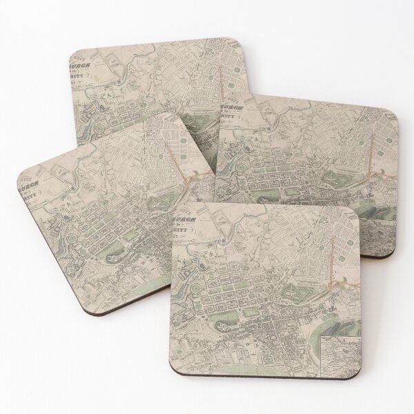 Item preview, Vintage Edinburgh Scotland Map (1827) designed and sold by BravuraMedia.