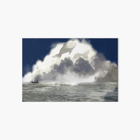 Whale Art Board Print