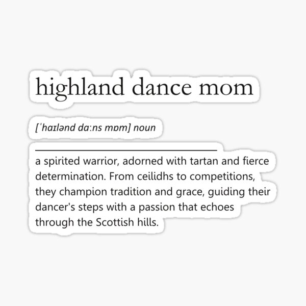 Item preview, Highland Mom Definition Quote designed and sold by PerfectDance.